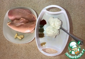 Курица в йогурте, приготовленная на пару